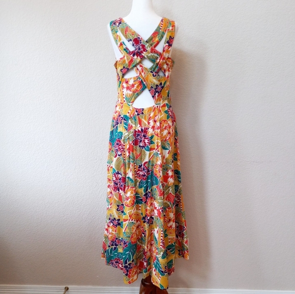 Marnie West vintage 90s floral button down midi dress - Picture 4 of 6